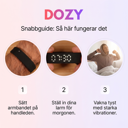 Dozy Vibrations Alarm - Väcker dig, inte din partner